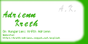 adrienn kreth business card